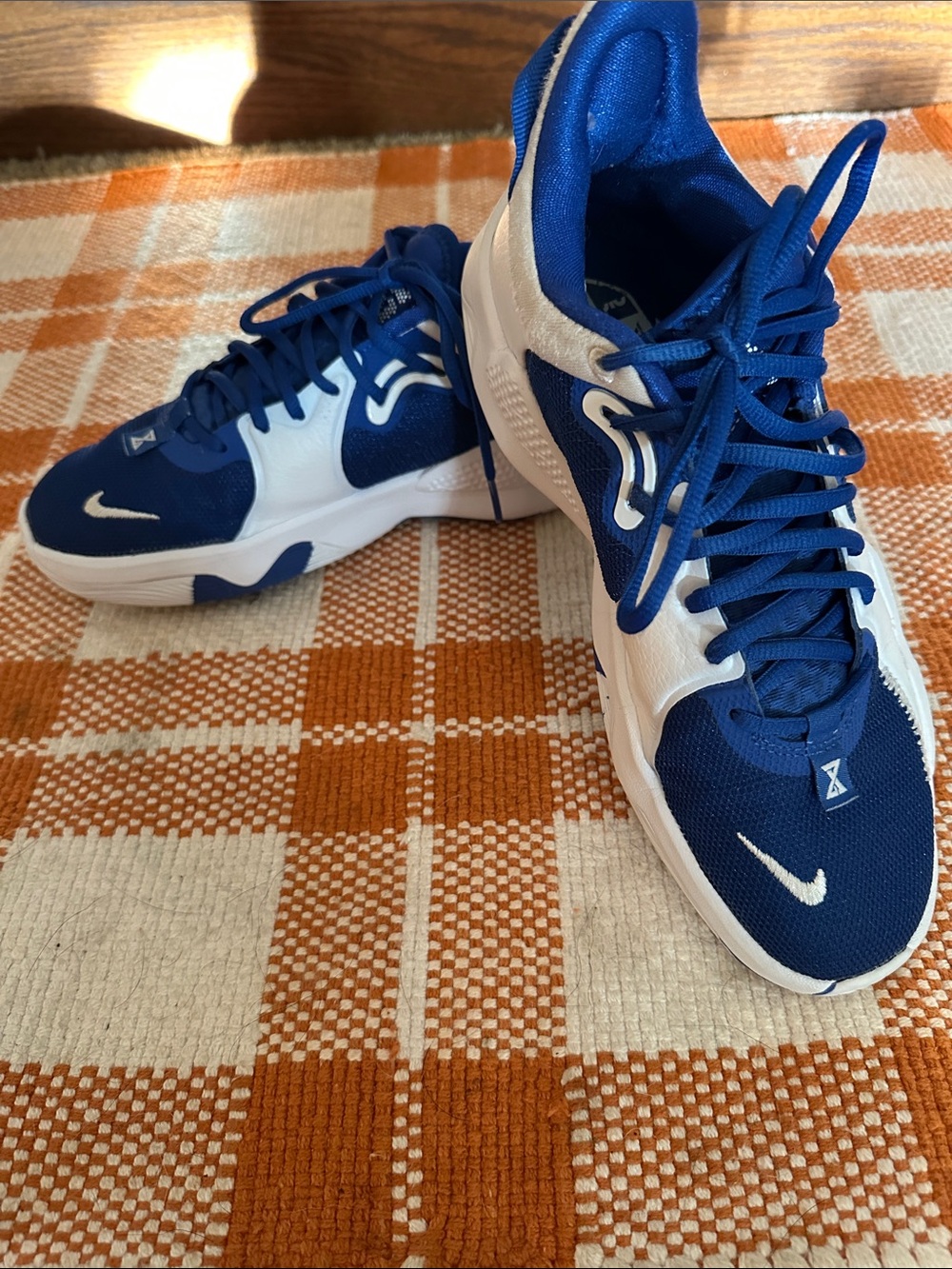 Basketball Nike Blue and White Women's Athletic Sneakers
